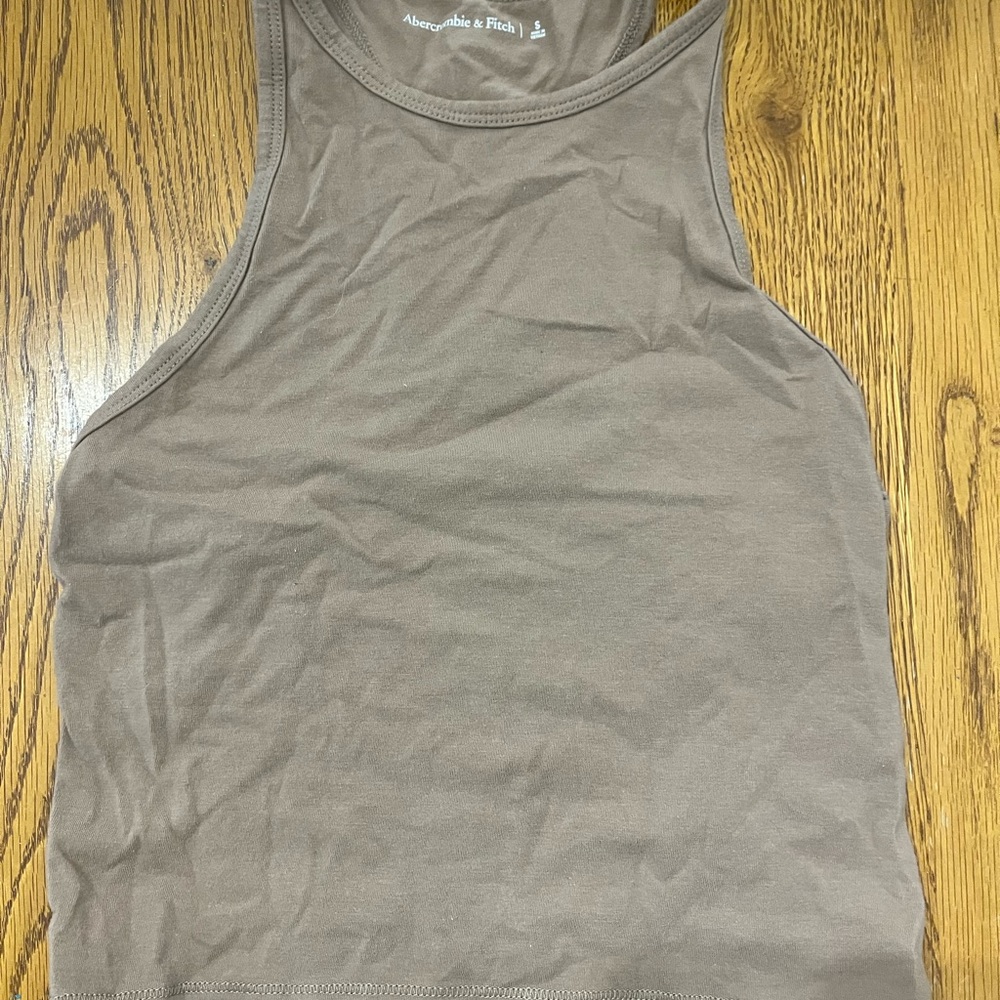 Abercrombie & Fitch Taupe Sleeveless Top